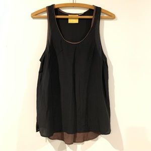 Maeve by Anthropologie Silk Color Block Tank